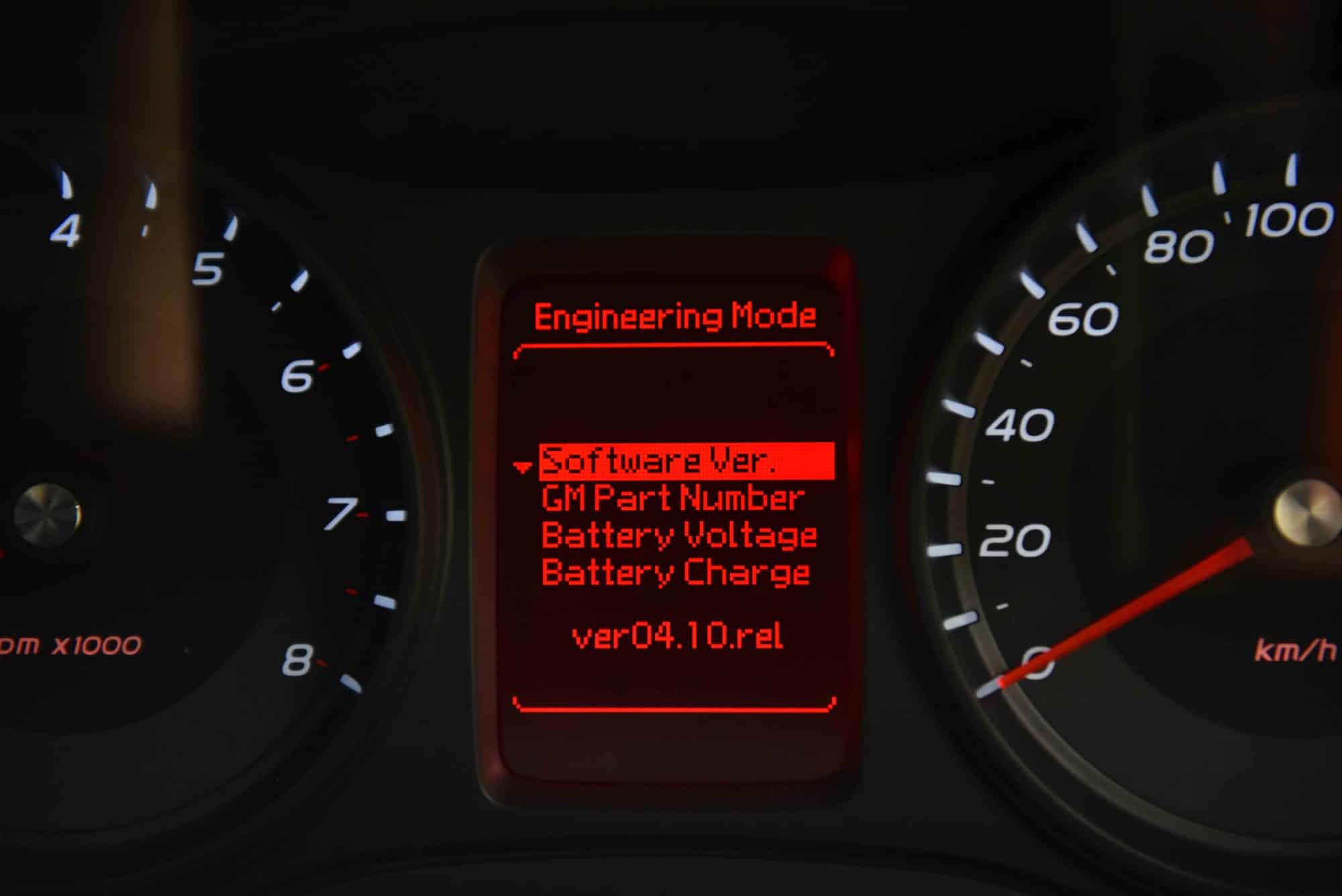 VE Commodore Engineering Mode