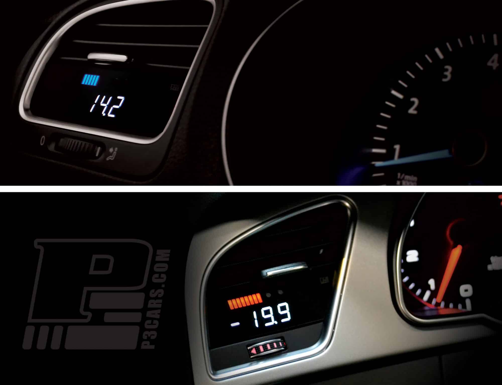 P3 Cars OBD Vent Gauge for MK6 Golf TDI (Diesel) AutoInstruct
