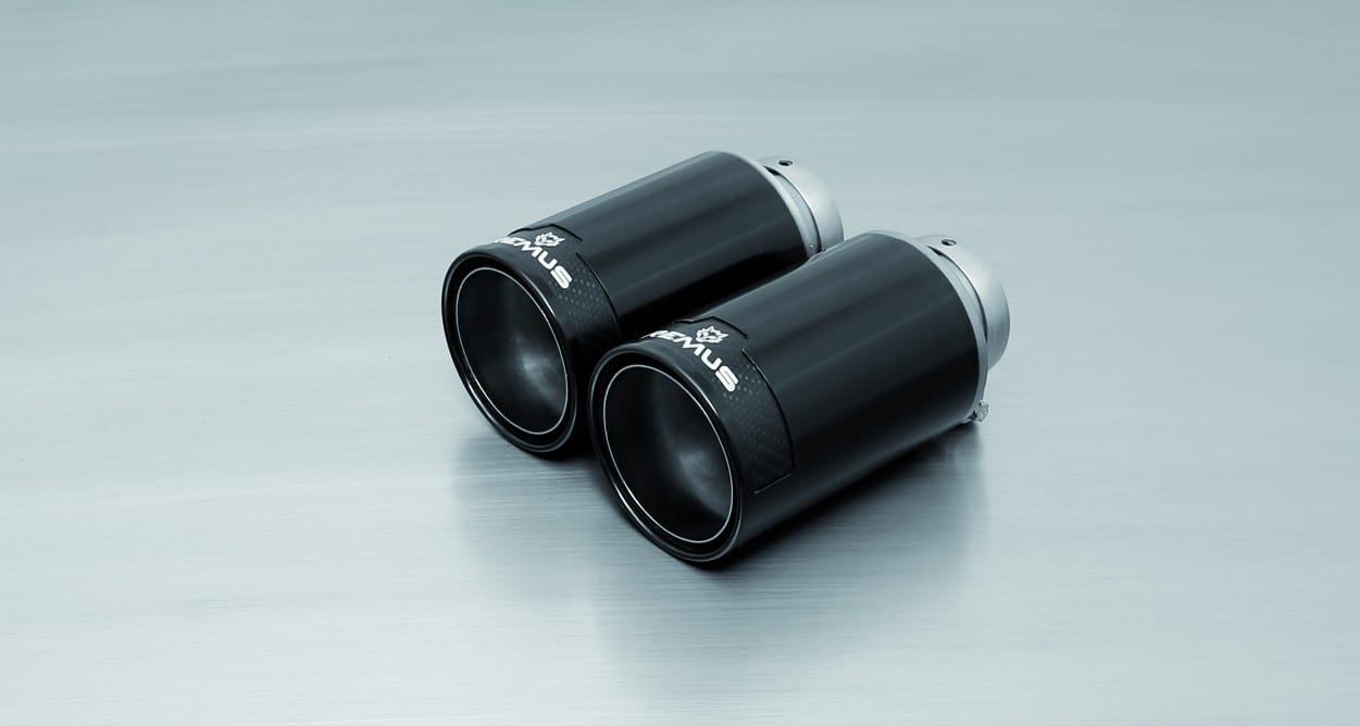 Remus Exhaust Tip - VW Mk7 Golf R - Street-Race Polished Black Chrome