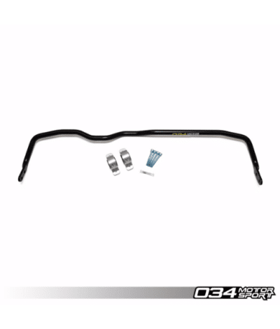 ADJUSTABLE MQB SOLID FRONT SWAY BAR UPGRADE, MKVII VOLKSWAGEN GOLF/GTI/R, 8V AUDI A3/S3/RS3 & 8S TT/TTS/TTR