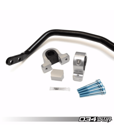 ADJUSTABLE MQB SOLID FRONT SWAY BAR UPGRADE, MKVII VOLKSWAGEN GOLF/GTI/R, 8V AUDI A3/S3/RS3 & 8S TT/TTS/TTR