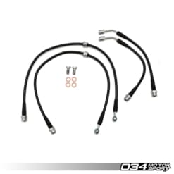 034Motorsport Stainless Steel Braided Brake Line Kit – 8V Audi S3 / MK7 Golf R