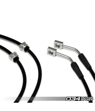 034 Motorsport Stainless Steel Braided Brake Line Kit - 8V Audi S3 / MK7 Golf R