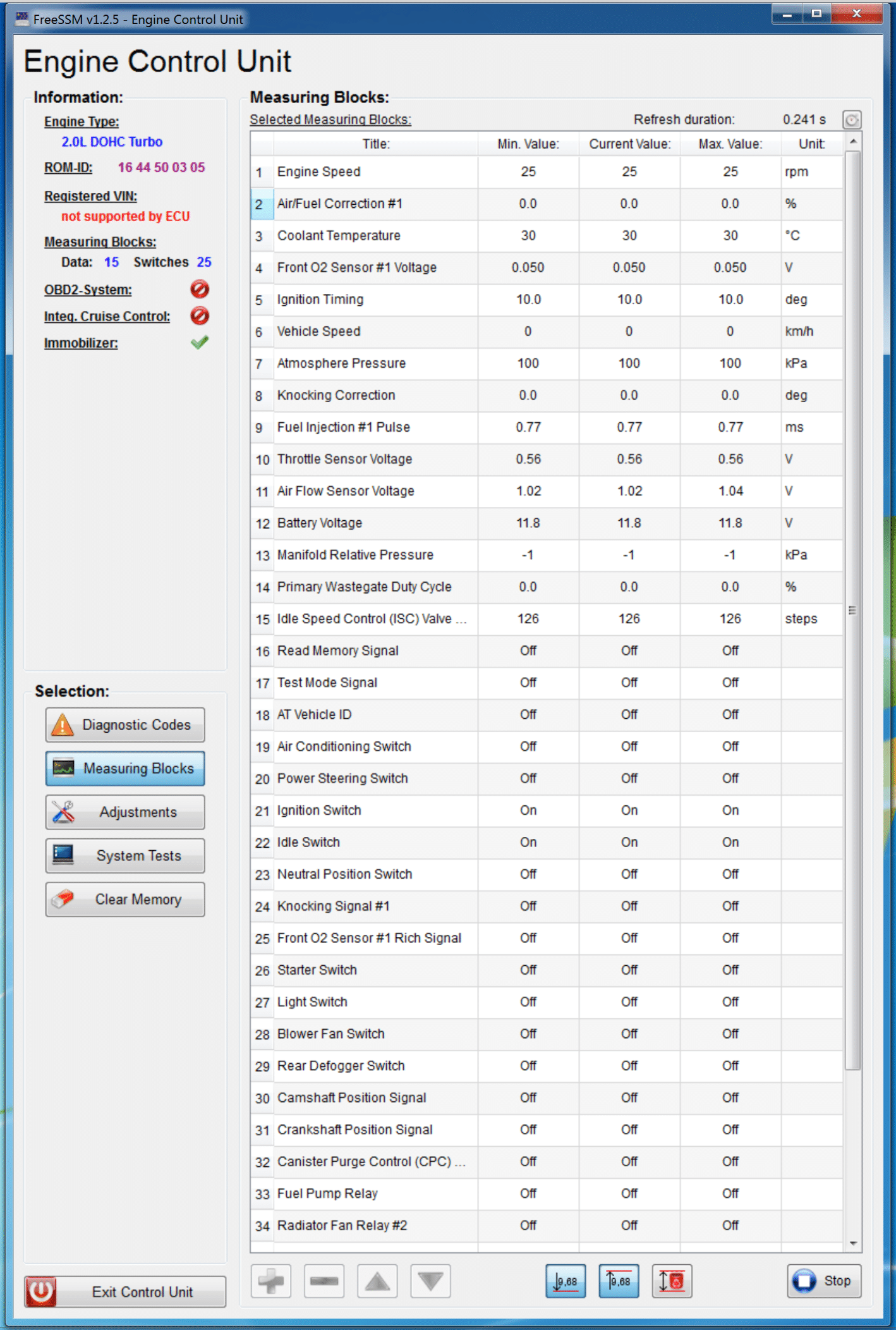 Subaru FreeSSM Tutorial