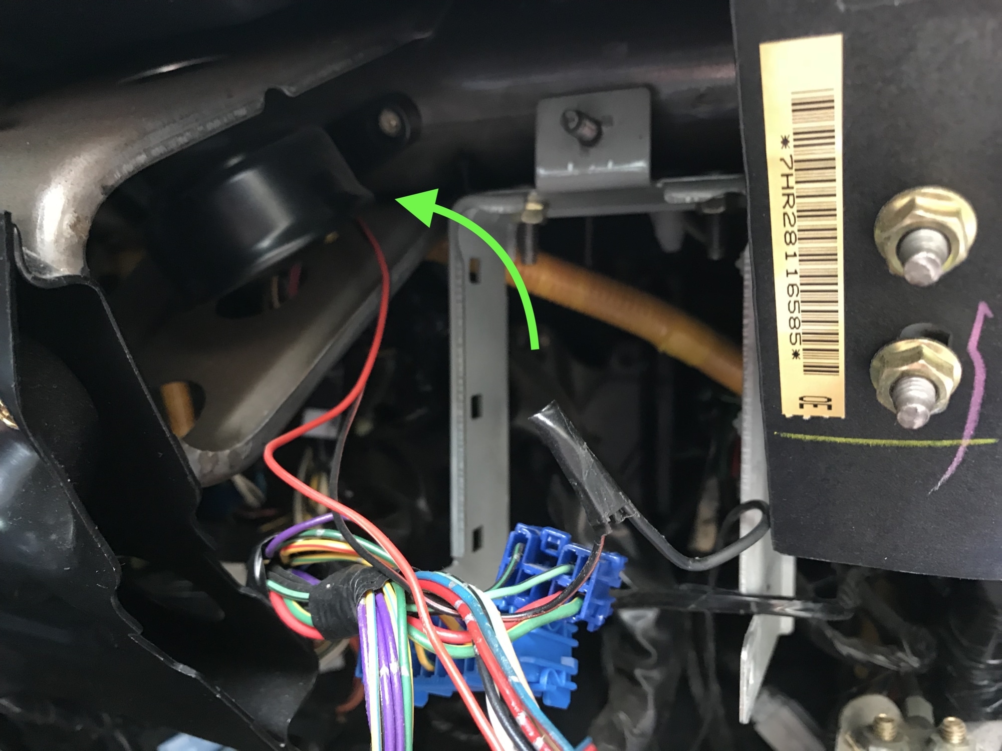 GC8 Impreza Brant Alarm Removal