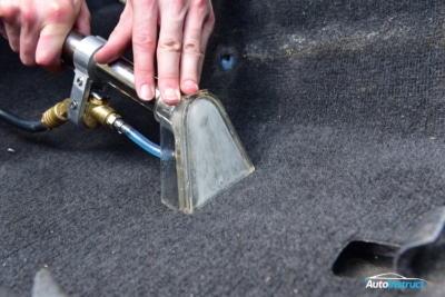 Cleaning a Used Car Interior