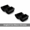 Remus Exhaust Tip Angled Cut Black Chrome