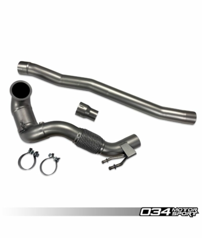 034Motorsport Cast Stainless Steel Downpipe - MK7 Golf R & 8V Audi S3 AWD